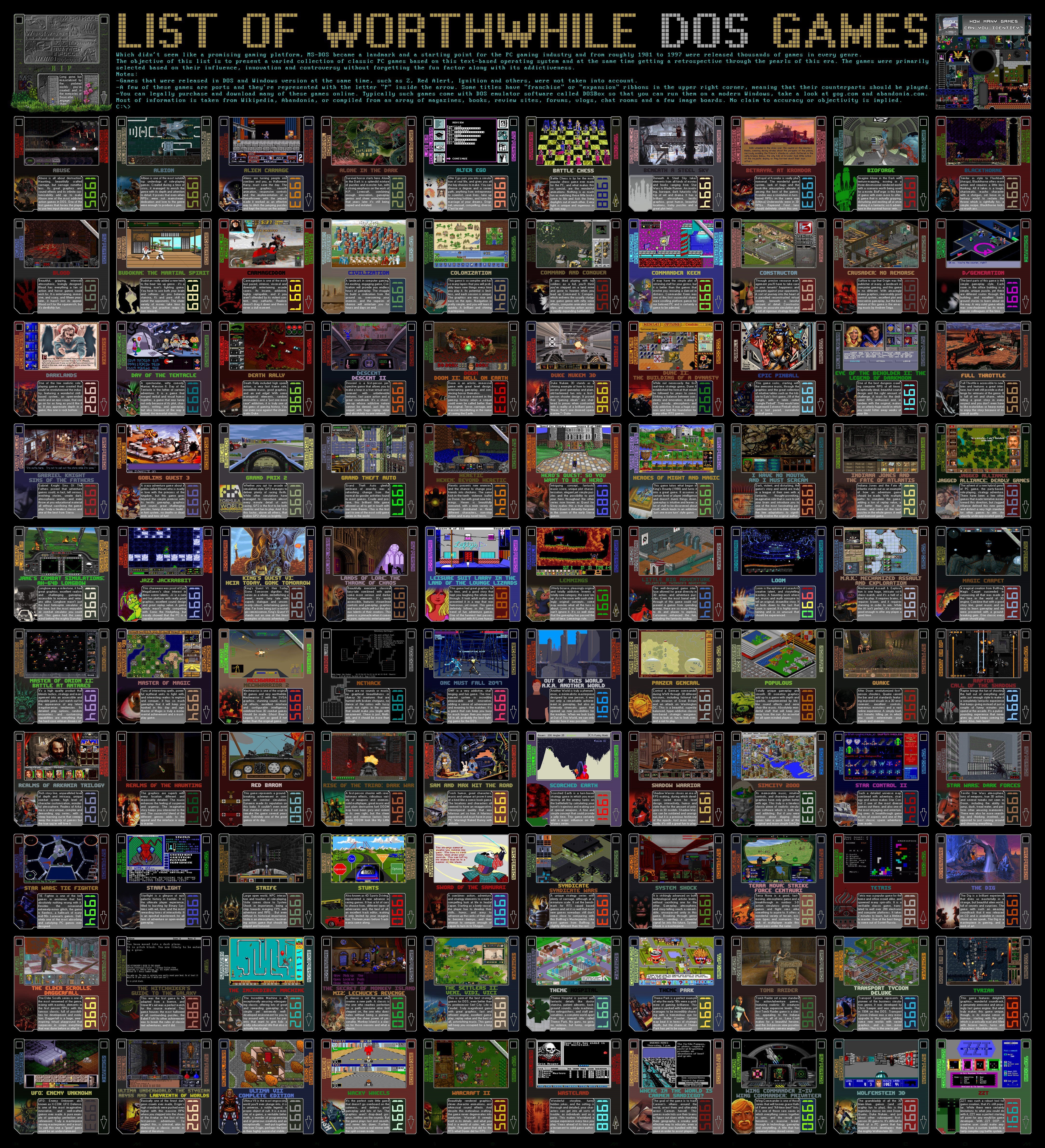 Want the best most popular abandonware games? Here are our picks for endless fun.