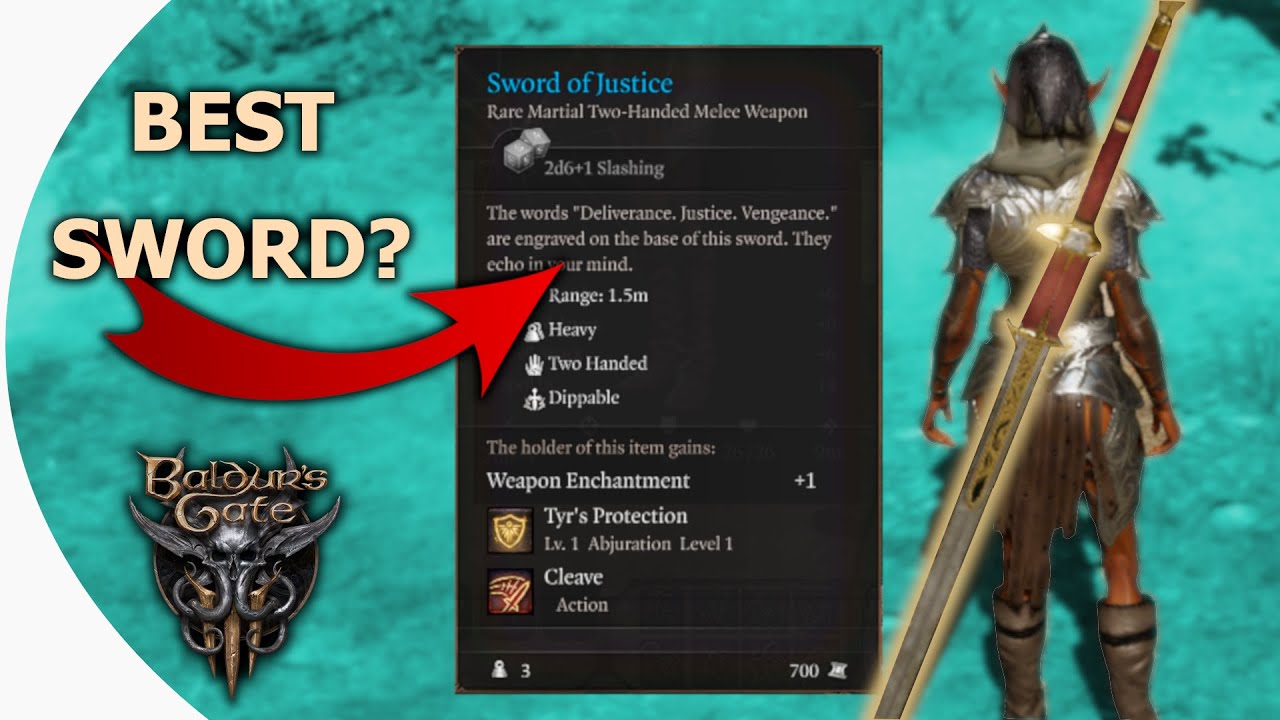 Finding BG3 Sword of Justice (Easy Peasy Guide)