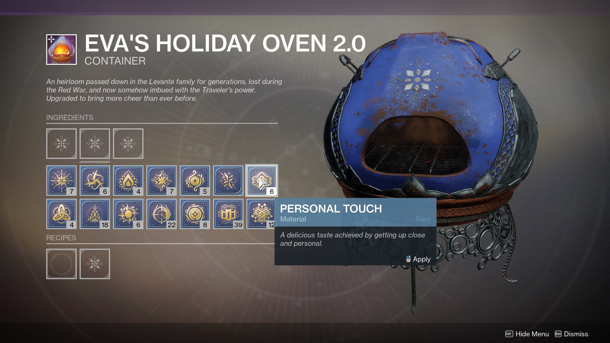 Cant find your Destiny 2 Personal Touch? Here is your quick and easy solution guide for it.
